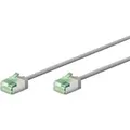 Produktbild: Ultraflexibles Cat.8.1 Patchkabel slim, U/FTP grau, 0,5 Meter, extrakurze Stecker