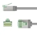 Produktbild: Patchcord Kat.8.1-0050 U/FTP SLIM LSZH-TPE grau/0,5m/ 74345