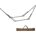 Produktbild: Outsunny Hängemattengestell Für Hängematte, Faltbarer 2-in-1 Hängemattenständer, Kleiderständer Für Terrasse, Garten, Hof, Bis 120 Kg Belastbar, Stahl, 290 X 92 X 88cm