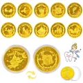 Produktbild: 10 Stück Zahnfee Münzen, Zahnfee Goldtaler, Gold Zahnfee Münze, Zahnfee Gesch...