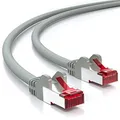 Produktbild: deleyCON 25m Cat6 Netzwerkkabel RJ45 Gigabit 1000 Mbit - Grau