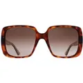 Produktbild: Gucci Square Womens Dark Havana Braun Gradient GG0632S
