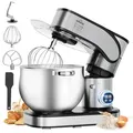 Produktbild: HOMELUX 2500W Küchenmaschine Multifunktional Knetmaschine, 12L Knetmaschine inkl 4-Teiligem Patisserie-Set und Spritzschutz, 12 Geschwindigkeit