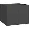 Produktbild: vidaXL Pflanzkübel Schwarz 100x100x80 cm Stahl 860822