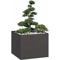 Produktbild: Pflanzkübel Schwarz 100x100x80 Cm Stahl Vidaxl