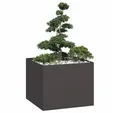 Produktbild: vidaXL Pflanzkübel, Pflanzkübel Schwarz 100x100x80 cm Stahl