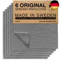 Produktbild: SUPERSCANDI Schwedische Spüllappen & Spültücher [6er Set] in Grau, Waschbar & Wi