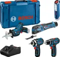 Produktbild: Combo Kit 5-tlg. 12V: GSR 12V-15/GOP 12V-28/GDR 12V-105/GSA 12V-14/GLI 12V-300
