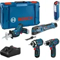 Produktbild: Bosch Combo Kit 5-tlg. 12V: GSR 12V-15/GOP 12V-28/GDR 12V-105/GSA 12V-14/GLI 12V-300