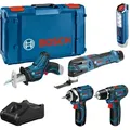 Produktbild: Bosch Combo Kit 5-tlg. 12V: GSR 12V-15/GOP 12V-28/GDR 12V-105/GSA 12V-14/GLI 12V-300