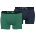 Produktbild: Levis 2P Men Optical Illussion Boxer Brief Grün gemustert Baumwolle X-Large Herren