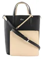 Produktbild: LACOSTE Anna Vertical Shopping Bag Schultertasche Tasche Black Warm Sand schwarz