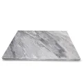 Produktbild: MamboCat Marmor Schneidebrett 30 x 40 cm hitzebeständige Steinplatte I Deko Käseplatte rechteckig I Unterlage für Küche Topfuntersetzer weiß grau I Buffet Servierplatte I Torten Platte aus Stein