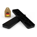 Produktbild: FUX 1000 Stück Abstandshalter 100mm x 24mm x 1mm-6mm | Made in Germany | Unterlegplatten, Distanzklötze aus Kunststoff, Abstandhalter (Dicke: 6mm)