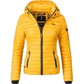 Produktbild: Marikoo Steppjacke Samtpfote ultraleichte Übergangsjacke mit Kapuze gelb XS (34)