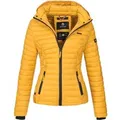 Produktbild: Marikoo Damen Steppjacke Samtpfote mit abnehmbarer Kapuze & Rippbündchen