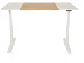 Produktbild: HJH OFFICE Schreibtisch STAND elektrisch höhenverstellbar (T3, weiß/Eiche)