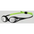 Produktbild: Gespiegelte Schwimmbrille Kinder 6-12 Jahre Spider Junior Mirror - Black-silver-green - Einheitsgröße