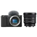 Produktbild: Sony Vlog-Kamera Alpha ZV-E10 + SEL 16mm f/1.8 G