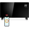 Produktbild: Gologi Elektrische Heizung - Konvektorheizung mit Thermostat - Steuerbar über App und Touch-Bedienung - Für Räume bis zu 25m2 - 2000W - Schwarz - Schwarz