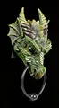 Produktbild: Figuren-Shop.de Drachen Türklopfer grün