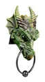Produktbild: Figuren Shop GmbH Dekoobjekt Türklopfer - Drache Kryst - grün - Fantasy Dekoration Drachendeko