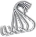 Produktbild: TronicXL Premium S-Haken EDELSTAHL 180mm x 8mm Fleischhaken Fleischerhaken Metzgerhaken Räucherhaken Edelstahlhaken Metzgerei Metzger Fleischer rostfrei Metall Wildhaken Fleischerei (20 Stück)