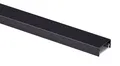 Produktbild: Kabelkanal Alu eckig schwarz 115x3,7cm Kabelabdeckung Kabelschacht Außentauglich
