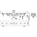 Produktbild: Dallmer Duschrinne CeraLine Plan F 1100mm, DN50