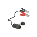 Produktbild: IWH Batterieklemme mit Steckdose, 12 Volt KfZ-Adapter, 12 Volt mit 2 Klemmen, Länge: 250 mm, zum - 1 Stück (019008)