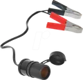 Produktbild: KFZ 019008 - KFZ - Universalstecker mit Batterieklemmen, 25cm