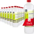 Produktbild: 15x1 L Höfer Chemie® hochprozentige Essigsäure 60% zur Entkalkung und Reinigung von Haushaltswaren, in Flaschen