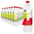 Produktbild: Höfer Chemie 15x 1 L Essigsäure 60% - optimaler Reiniger und Entkalker - Premium Qualität Made in Germany
