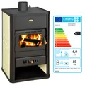 Produktbild: Wasserführender Kaminofen Holzofen Prity S1W10 6.2 + 10 kw EEK-A