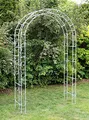 Produktbild: DanDiBo Rosenbogen Verzinkt Breite 140 cm Rundbogen Feuerverzinkt Wetterfest Massiv Volleisen Rankhilfe
