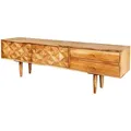 Produktbild: riess-ambiente Tv-Lowboard, Braun, Holz, Holz, 145x45x35 cm, Wohnzimmer, Wohnwände, Lowboards, Lowboards stehend