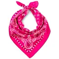 Produktbild: LOVARZI Bandana Rosa Damen - Vielseitiges Halstuch Pink - Modisches Bandanas Damen - Perfektes für Sommer & Alltag
