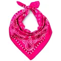 Produktbild: Bandana Rosa Damen  Vielseitiges Halstuch Pink  Modisches Bandanas Damen  Per...