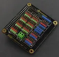 Produktbild: DFRobot IO Expansion HAT für Raspberry Pi 5/4B/3B+, Sensor-Schnittstelle, PWM, I2C, UART, 5V