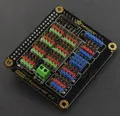 Produktbild: DFRobot IO Expansion HAT für Raspberry Pi 5/4B/3B+, Sensor-Schnittstelle, PWM,