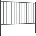 Produktbild: vidaXL Zaunelement Woerden mit Pfosten Stahl 1,7 x 1,25 m Anthrazit - Grau