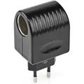 Produktbild: Nedis - Eluttag Adapter Euro Typ C Cee 716 100 - 240 V Ac 5060 Hz 12 V Dc 6 W Stromadapter 03 A Svart Plast