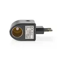 Produktbild: Nedis Steckdosen Adapter Euro / Typ C (CEE 7/16) - 100 - 240 V AC 50/60 Hz, 12 V