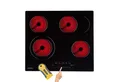 Produktbild: Arebos Elektro-Kochfeld Glaskeramikkochfeld - 6600W - 4 Kochzonen, Sensor-Touch, Autoabschaltung, Kindersicherung/Tastensperre