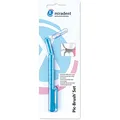 Produktbild: miradent Pic-Brush Interdentalbürste - 1er Set - blau transparent - Reinigung Zahnzwischenräume, Halterung mit Bürste für Gute Mundhygiene
