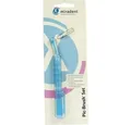 Produktbild: Hager Pharma GmbH Interdentalbürsten MIRADENT Interd.Pic-Brush Set 1Halt+1Bü.tran.blau 1St