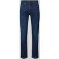 Produktbild: BOSS Orange Slim Fit Jeans mit Label-Detail Modell 'DELAWARE' in Jeansblau, Größe 36/30