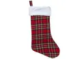 Produktbild: mit Fellbesatz-Weihnachtsstrümpfe Tartan 457 cm