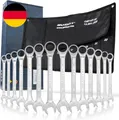 Produktbild: HASKYY 14-Tlg Ratschenschlüssel-Set I 8-22Mm Gabelschlüssel Ratschen-Schlüssel-S