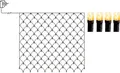 Produktbild: STAR Serie LED Lichternetz golden warmweiß 160 LED 2x2 m Außen Garten Deko